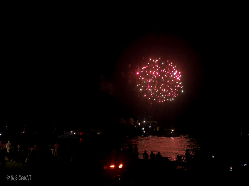 St Croix Christmas Boat Parade fireworks