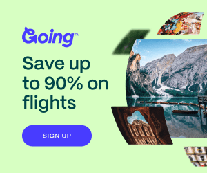 going.com save up to 90% on flights
