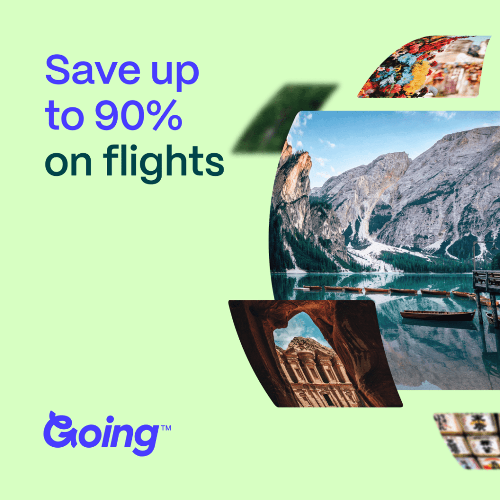 Going.com Save up to 90% on Flights