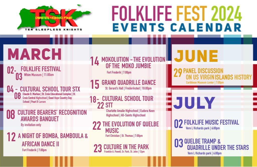 Folklife Festival St Croix Calendar Weekly Events Music US Virgin Islands