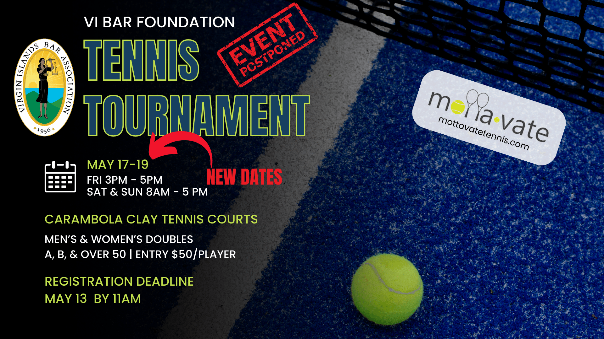VI Bar Association Tennis Tournament May 2024