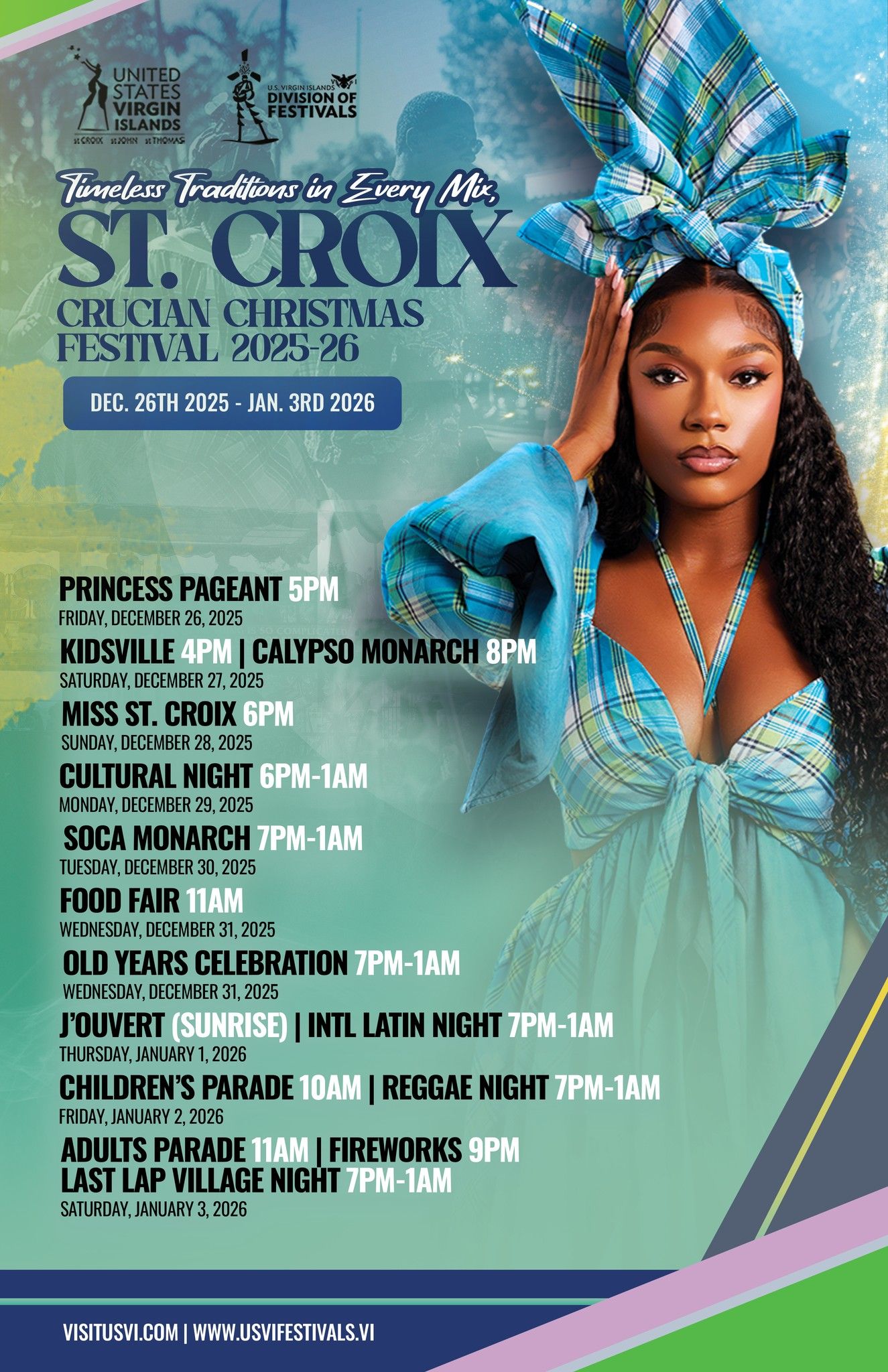 crucian christmas festival 2025-26 schedule