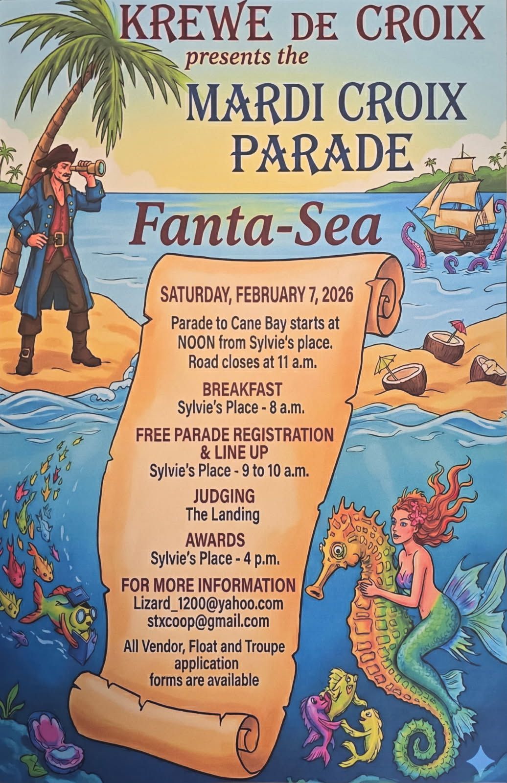mardi croix parade poster